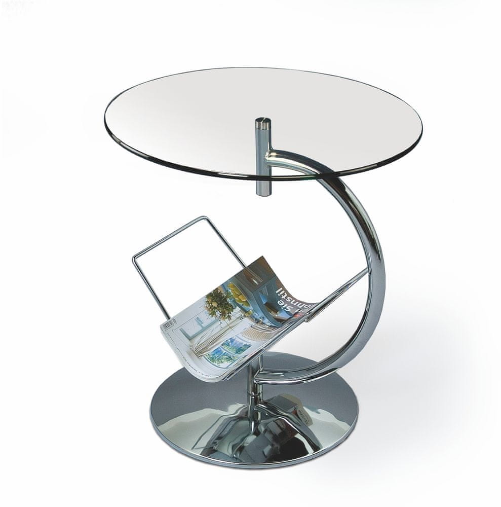 Halmar Konferenčný stôl Alma - bezfarebné sklo